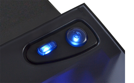 內(nèi)置藍色LED指示燈 -實時監(jiān)控打印狀態(tài)